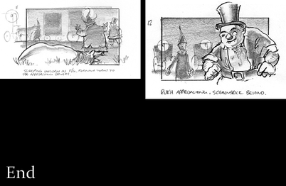 A storyboard sequence for the film (4/4).