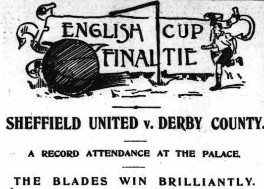 17th April 1899 issue of Athletic News headline regarding the Final.