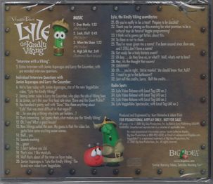 Back cover for the Lyle the Kindly Viking Radio Disc.