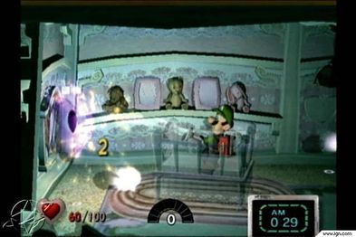 A screenshot of the Nursery of Luigi's Mansion, possibly beta prototype.