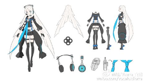 Lorra's design reference sheet which was uploaded soon after her cancellation.
