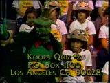 A screenshot of King Koopa in the audience with an address to presumably send to.