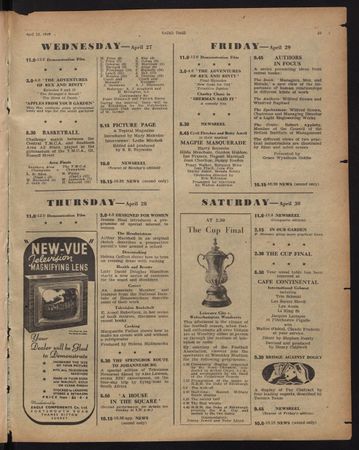 Issue 1,332 of Radio Times listing the match.