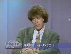 Jeremy Clarkson presenting Rally Report in 1992.