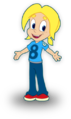 The Site's titular character "Pixeline"