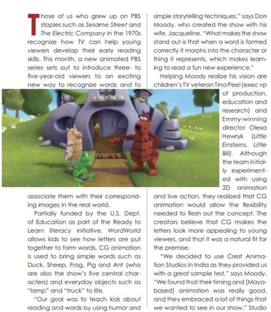 Animation Magazine article mentioning them experimenting with both 2D animation and live-action.
