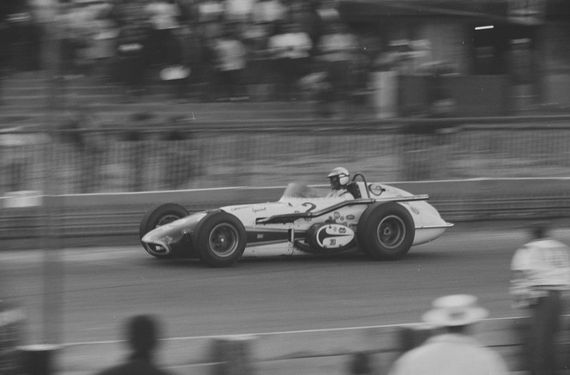 Foyt during the race.
