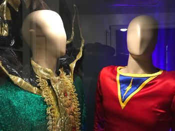 A photo of the Ming the Merciless and Flash Gordon costumes used in the deleted scene, on display at The Christmas Story House & Museum in Cleveland Ohio.