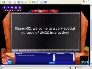 Starting screen to Lingo Interactive (2003)