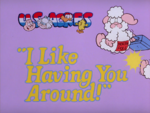 Original Title card for 'I Like Having You Around'