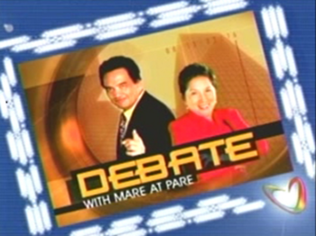 Sponsor bumper of Debate with Mare at Pare