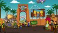 The Simpsons Ride website when the attraction was still in development.