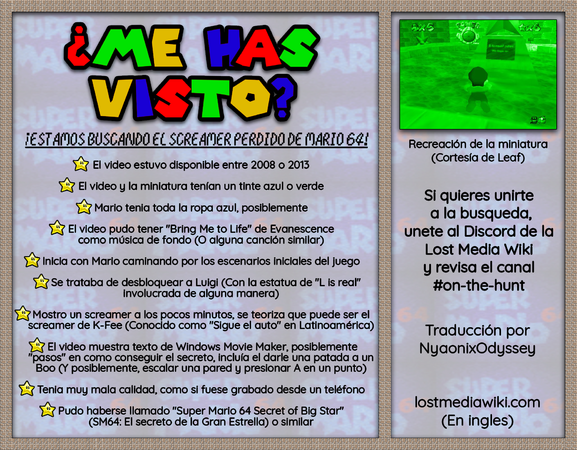 Spanish version of the flyer.