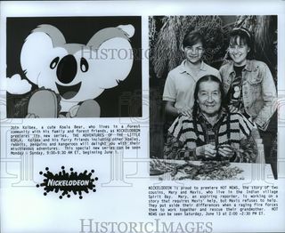 Promo screenshot for the first Nickelodeon airings (notice the misspelling of the Koala's name).