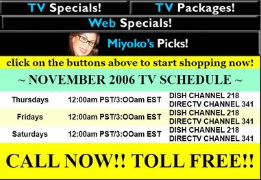 November 2006 TV schedule for Shop Erotic TV.