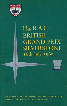 Programme for the race.