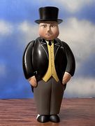 Sir Topham Hatt's head likely used in the Pilot was owned by Twitter user FlyingPringle (with a replica body and Series 4 screen used arms from the TV Series)