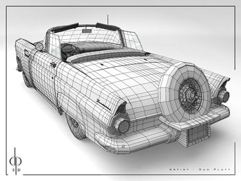 Model of a car by Dan Platt