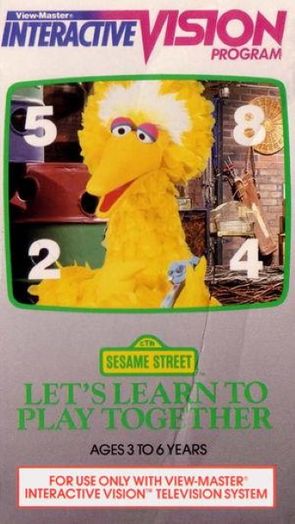 The box-art for the Sesame Street: Let's Learn to Play Together tape.