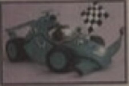 A picture of an unknown vehicle character from Chris' office.