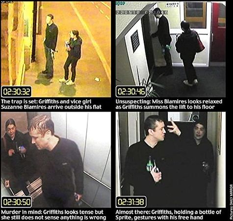 First set of CCTV images with description provided by Daily Mirror.