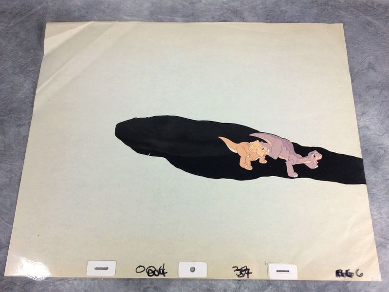 File:LAND BEFORE TIME Multi-Layer Original Animation Production Cel (Don Bluth, 1988).jpg