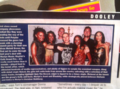 Snippet from an unknown magazine showing the members of Melodi Brown next to Bloodshy & Avant and Murlyn's Christian Wahlberg.