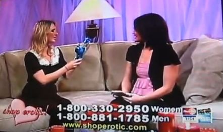 Another snapshot of the November 15th, 2008 episode of Shop Erotic!.