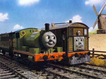 Percy coming to Toby's rescue.