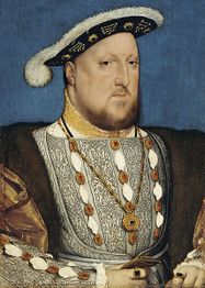 Holbein's half-portrait of Henry VIII.