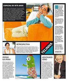 A page from another issue of Extra advertising "Ester... A Menina Que Se Tornou Rainha".