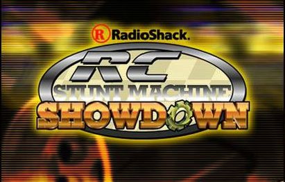 The logo for "Radioshack: RC Stunt Machine Showdown"