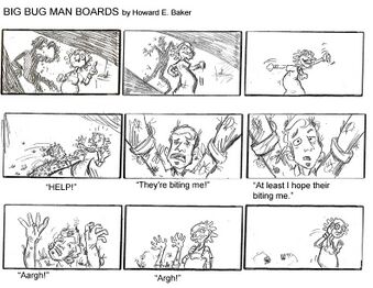 A storyboard for the film (20/20).