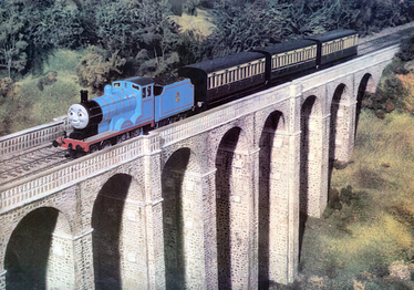 Edward going across the viaduct during the day. (2/2)