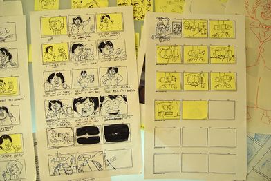 One of the storyboards of the alleged talk show episode (#2).