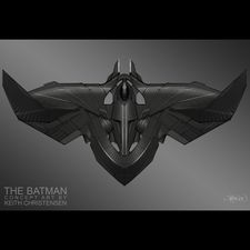 Concept art of the Batwing by Keith Christensen.