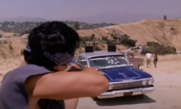 1st picture of Paco shooting at Spider's car.