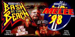 Digital banner for L.A. Melee, along with Bash at the Beach 1998