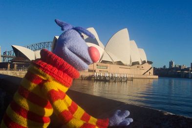 "Pilot" Puppet at the Sydney Opera House.  