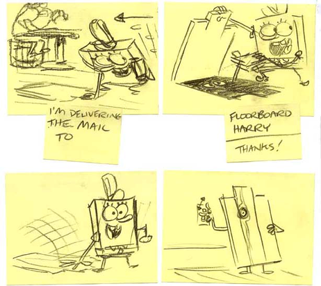 Storyboards featuring Floorboard Harry.