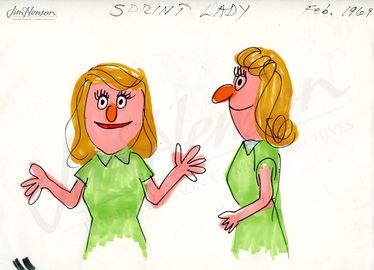 Concept art for the humanoid muppet.