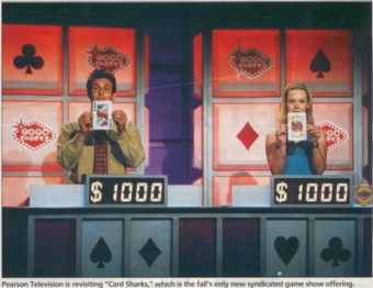 Two unidentified contestants during one of the 2000 pilots with a different set