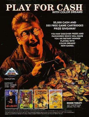 Contest promotional advertisement featuring Hellraiser on the bottom left.